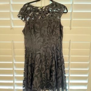 The Letter black embroidered dress